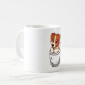 Pocket Cute Jack Russell Terrier Koffiemok (Voorkant links)