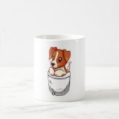 Pocket Cute Jack Russell Terrier Koffiemok (Center)