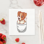 Pocket Cute Jack Russell Terrier Servet (Insitu)