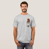 Pocket Cute Leonberger Dog T-shirt (Voorkant volledig)