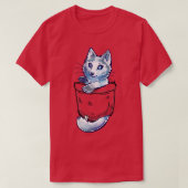 Pocket Cute Marble Fox T-shirt (Design voorkant)