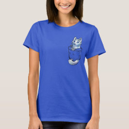 Pocket Cute Marble Fox T-shirt