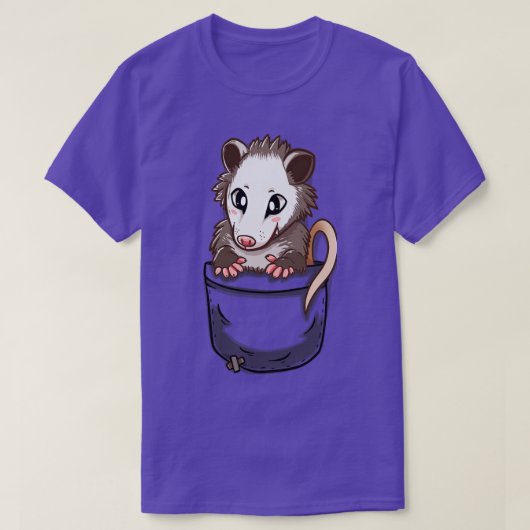 Pocket Cute Opossum T-shirt (Design voorkant)