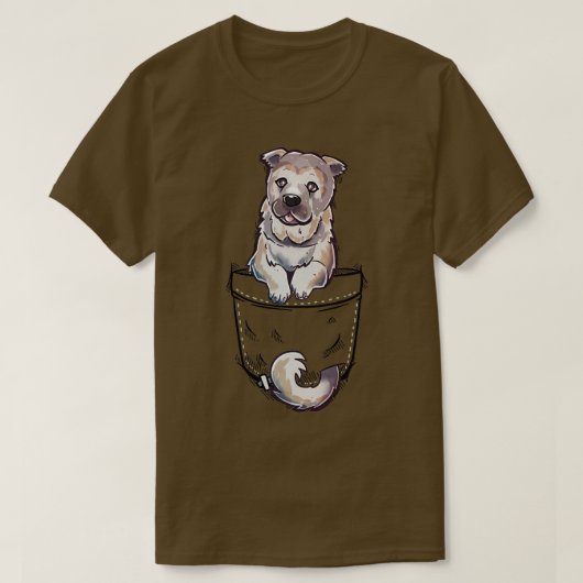 Pocket Cute Sarabi Mastiff Dog T-shirt (Design voorkant)