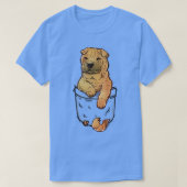 Pocket Cute Shar Pei Dog T-shirt (Design voorkant)
