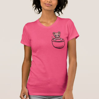 Pocket Cute Sphynx Cat T-shirt
