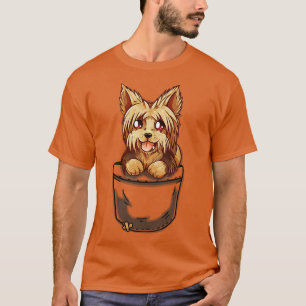 Pocket Cute Yorkshire Terrier Puppy T-shirt