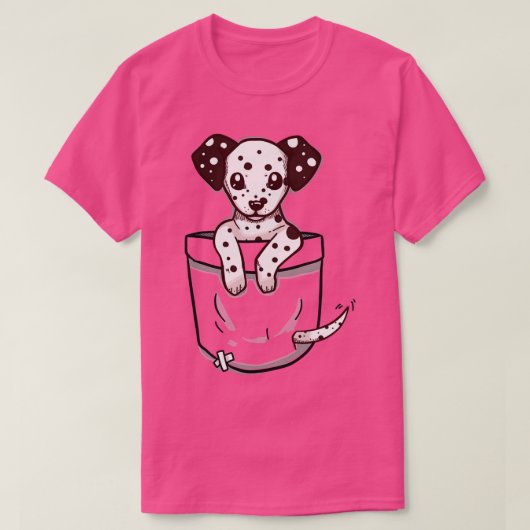 Pocket Dalmation Puppy T-shirt (Design voorkant)