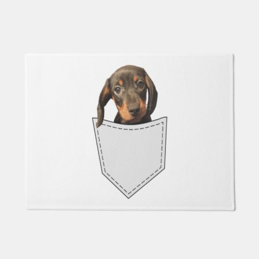 Pocket Dog Dachshund Deurmat (Voorkant)