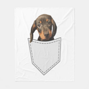 Pocket Dog Dachshund Fleece Deken