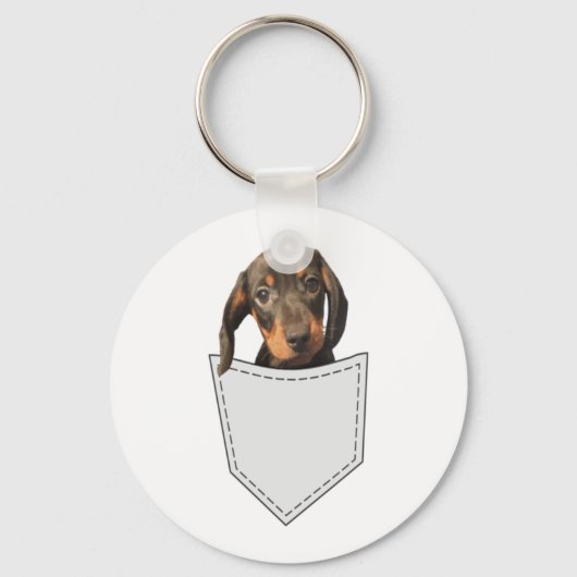Pocket Dog Dachshund Sleutelhanger (Voorkant)