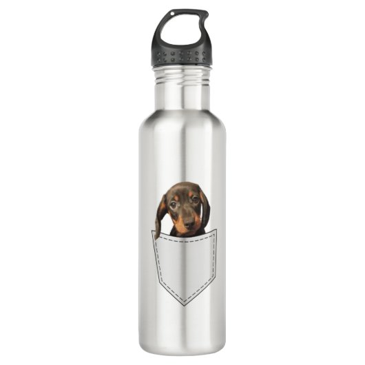 Pocket Dog Dachshund Waterfles (Voorkant)