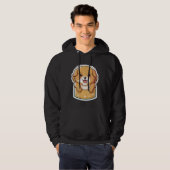 Pocket Dog Golden Retriever Dog in your Pocket Hoodie (Voorkant volledig)