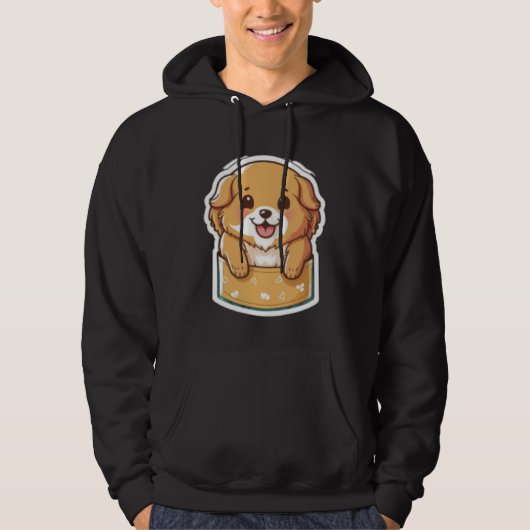 Pocket Dog Golden Retriever Dog in your Pocket Hoodie (Voorkant)