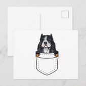 Pocket Dog Uitnodiging Briefkaart (Voorkant / Achterkant)