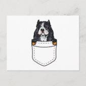 Pocket Dog Uitnodiging Briefkaart (Voorkant)