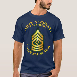 POCKET Eerste Sergeant 1SG Gepensioneerd T-shirt
