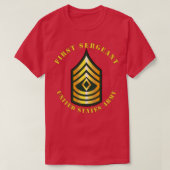 POCKET Eerste Sergeant 1SG T-shirt (Design voorkant)