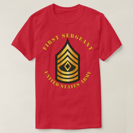 POCKET Eerste Sergeant 1SG T-shirt (Design voorkant)