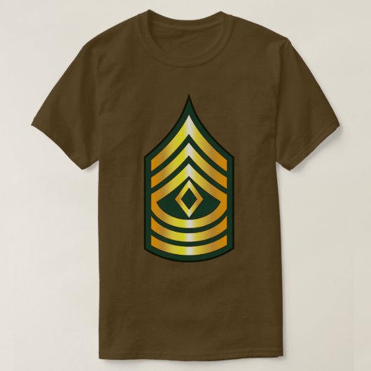 POCKET Eerste Sergeant 1SG wo Txt T-shirt (Design voorkant)