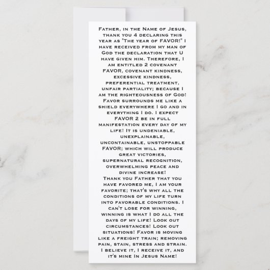 Pocket Favor (Voorkant)