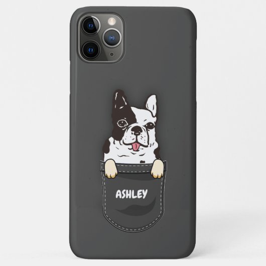 Pocket Franse Bulldog Leuke hond huisdier eigenaar Case-Mate iPhone Case (Achterkant)