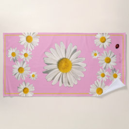 Pocket full of daisies beach towel.  strandlaken