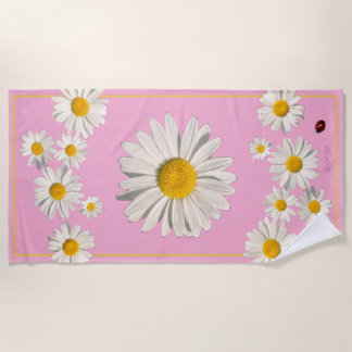 Pocket full of daisies beach towel. strandlaken