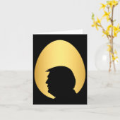 Pocket Golden Egg Hunt Trump 45 47 Silhouette Happ Kaart (Gele Bloem)