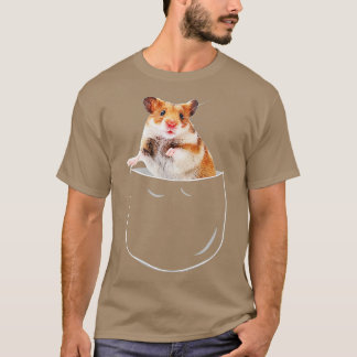 Pocket Hamster, grappige hamster in zakgeld T-shirt
