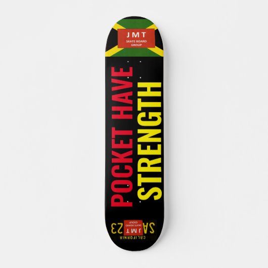 POCKET HEBBEN STERKTE JMT-skateboard, 7¾-inch deck Persoonlijk Skateboard (Voorkant)