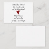 Pocket Hug Note Kaart Notitiekaartje (Voorkant / Achterkant)