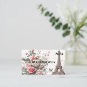 Pocket Kalender 2024 - Parijs Visitekaartje (Staand voorkant)