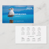 Pocket Kalender 2024 Vogel Visitekaartje (Voorkant / Achterkant)