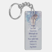 Pocket Keepomwille Memorial Herdenking Wolf Sleutelhanger (Voorkant Links)