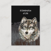 Pocket Keepomwille Memorial Herdenking Wolf Visitekaartje (Voorkant)