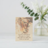 Pocket Keepsake Memorial voor paardenfans Visitekaartje (Staand voorkant)