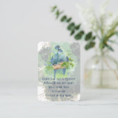 Pocket Keepsake Remembrance Tropische Papegaaien B Visitekaartje (Staand voorkant)