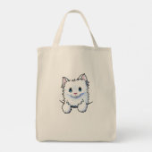 Pocket Kitten Bag Tote Bag (Achterkant)