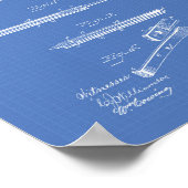 Pocket Knife 1893 Patent Art Blueprint Poster (Hoek)