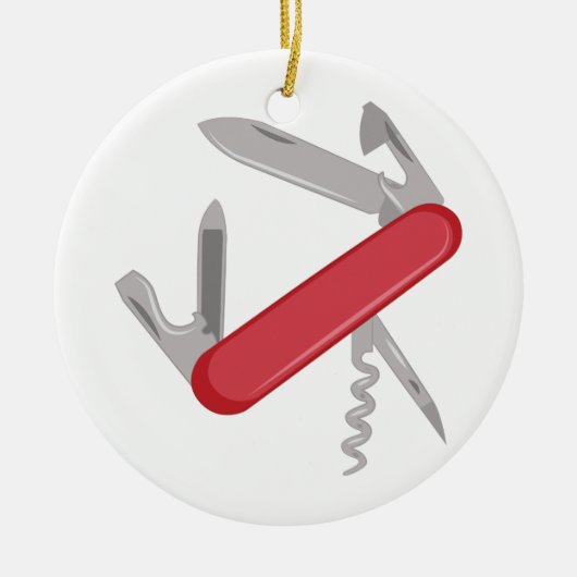 Pocket Knife Keramisch Ornament (Voorkant)