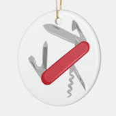 Pocket Knife Keramisch Ornament (Links)