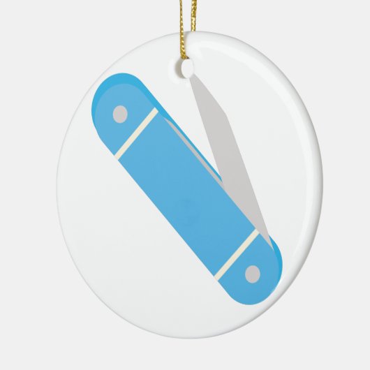 Pocket Knife Keramisch Ornament (Links)