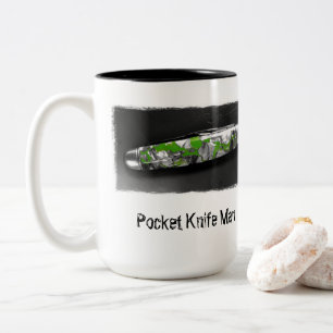 Pocket Knife Man  Tweekleurige Koffiemok