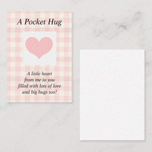 Pocket knuffel mini Note Kaarten Notitiekaartje (Voorkant / Achterkant)