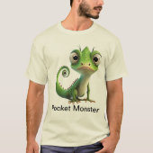 Pocket Komodo Dragon – onbevreesd Schattige reptie T-shirt (Voorkant)