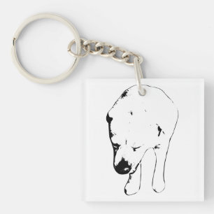 Pocket Labrador, zachte vakantiewijn Sleutelhanger