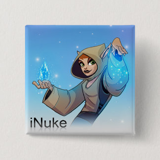 Pocket Legends iNuke Pin Vierkante Button 5,1 Cm