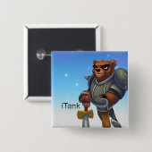 Pocket Legends iTank Pin Vierkante Button 5,1 Cm (Voorkant /achterkant)