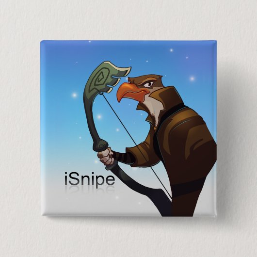 Pocket Legends Snipe Pin Vierkante Button 5,1 Cm (Voorkant)